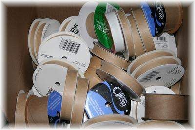 Empty Ribbon Spools Roll 4 Ribbon Get Organized LG Box