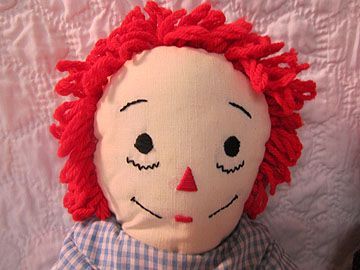 Handmade 24 inches Raggedy Ann and Andy Dolls Doll Hand Made Tall