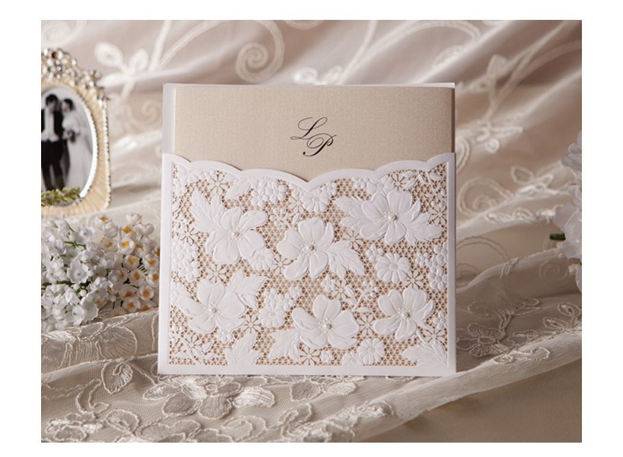 Sample Set Wedding Invitation Card Envelope Seal W1101