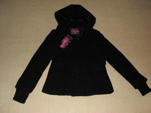 Epic Threads Wool Hoodie Peacoat Black Gray for Girls Sz s M XL $79 99