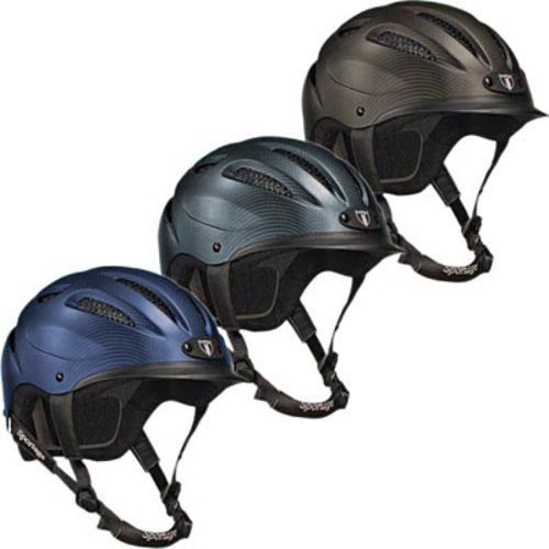 Tipperary Sportage Riding Helmets Carbon Gray Navy Blue Cocoa Brown XS