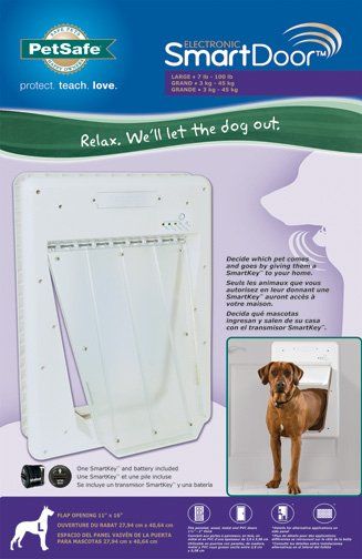 PetSafe Smartdoor Electronic Large Dog Door Up to 100LB 16 1 8 w x 23