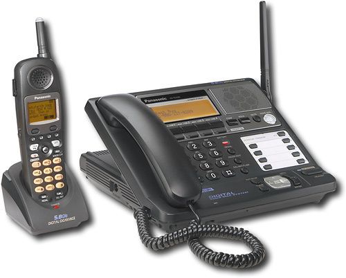 Panasonic 4 Line Expandable 5 8GHz Cordless Phone Voice Mail System KX