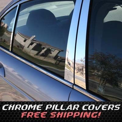 98 08 Ford Expedition Chrome B Pillar Door Covers Post Window Mirror