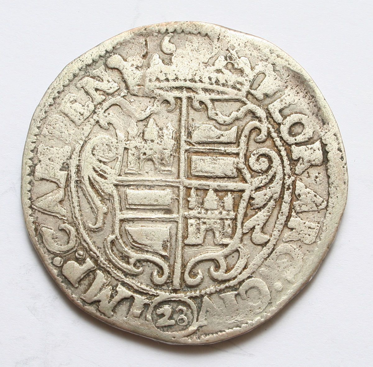 Netherlands Kampen 28 Stuivers Florin 1618 Silver F