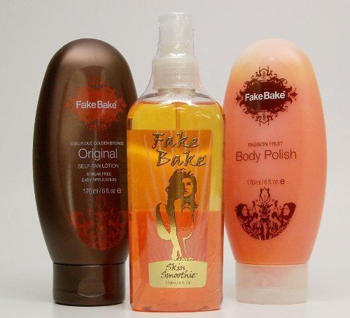 Fake Bake Tripack Lotion Body Polish Skin Smoothie