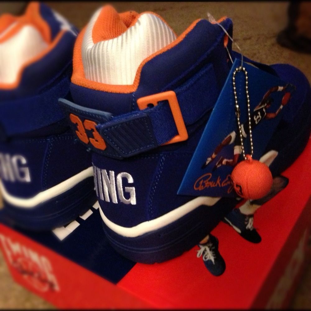 Ewing Athletics  Blue Suede Away Knicks 33 Size 9