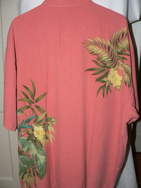 NEW TOMMY BAHAMA BAHAMA FELLINI FLORAL SILK CAMP SHIRT L NWT