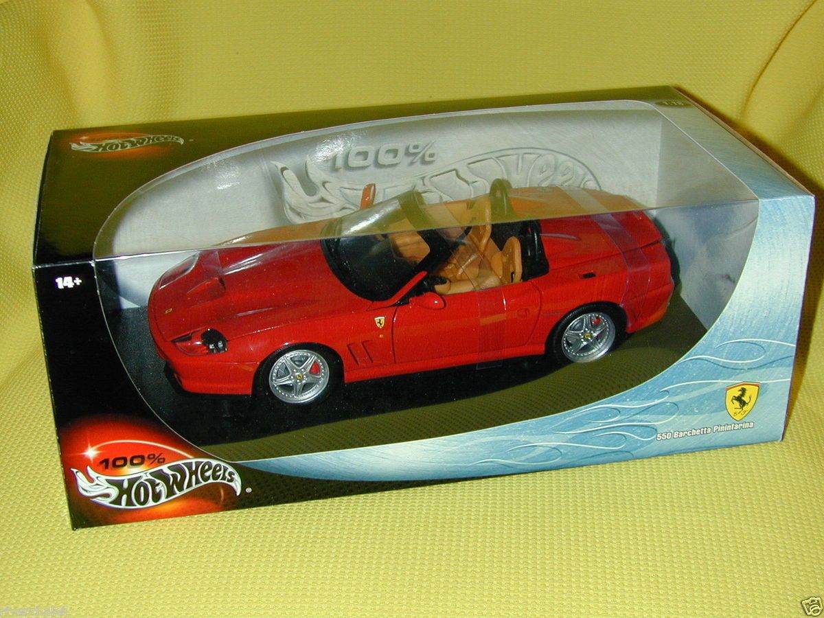 18 Hot Wheels Ferrari 550 Barchetta Pininfarina 29441 Brand New Mint