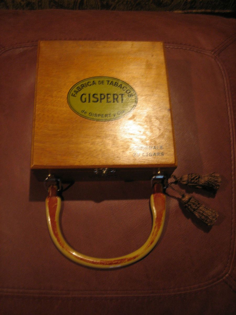 FABRICA DE TABACOS GISPET CIGAR BOX WOODEN PURSE~L@@K~SO KEWL~VERY