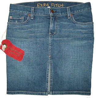 Ezra Fitch Denim Pencil Abercrombie Skirt New Sz 26