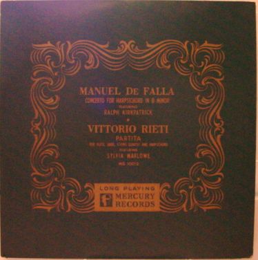  & SYLVIA MARLOWE de falla riete LP VG+ MG 10012 ED1 Mercury