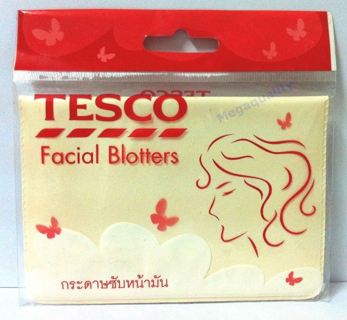 TESCO FACIAL BLOTTERS OIL CLEAR CONTROL BLOTTING PAPER 100 SHEET