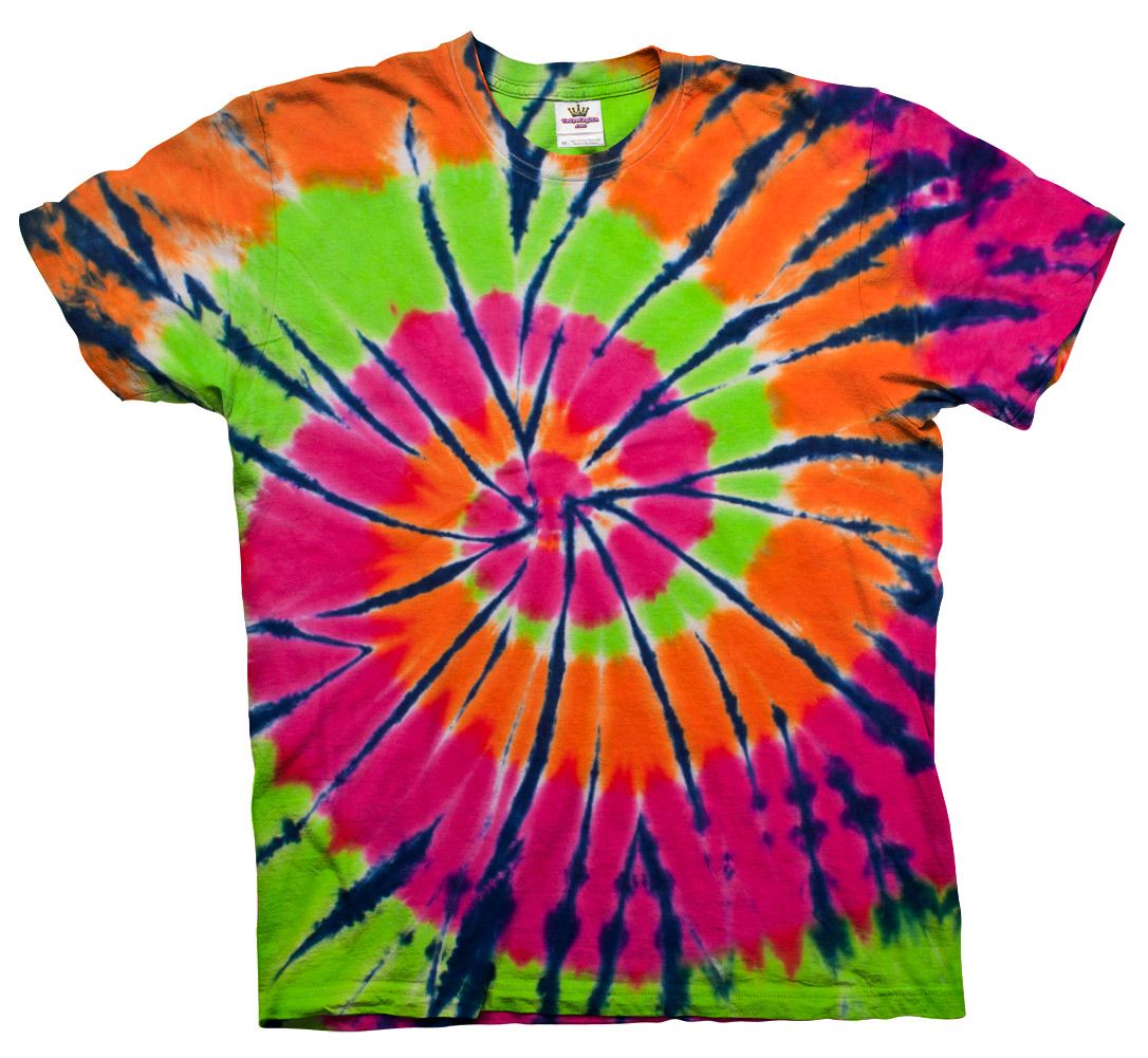 TieDyeKingUSA Tie Dye T Shirt Fiesta Hippie Tye Die Tshirts USA Made