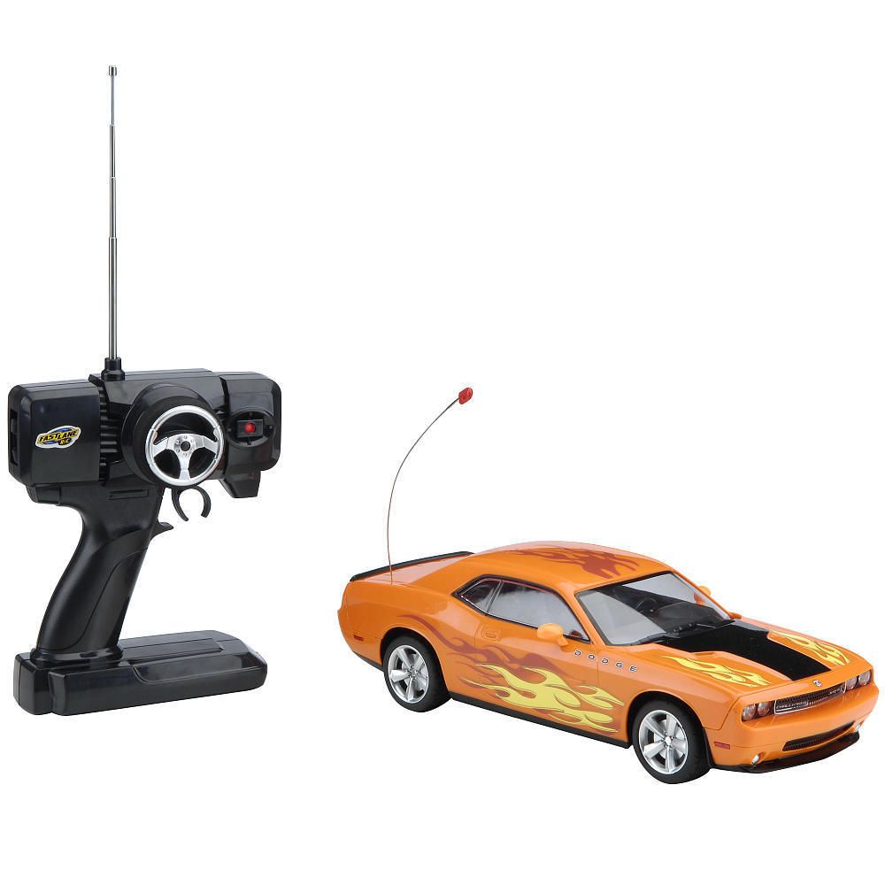 Fast Lane Radio Control 1 16 Muscle Car Orange Dodge Challenger 27MHz