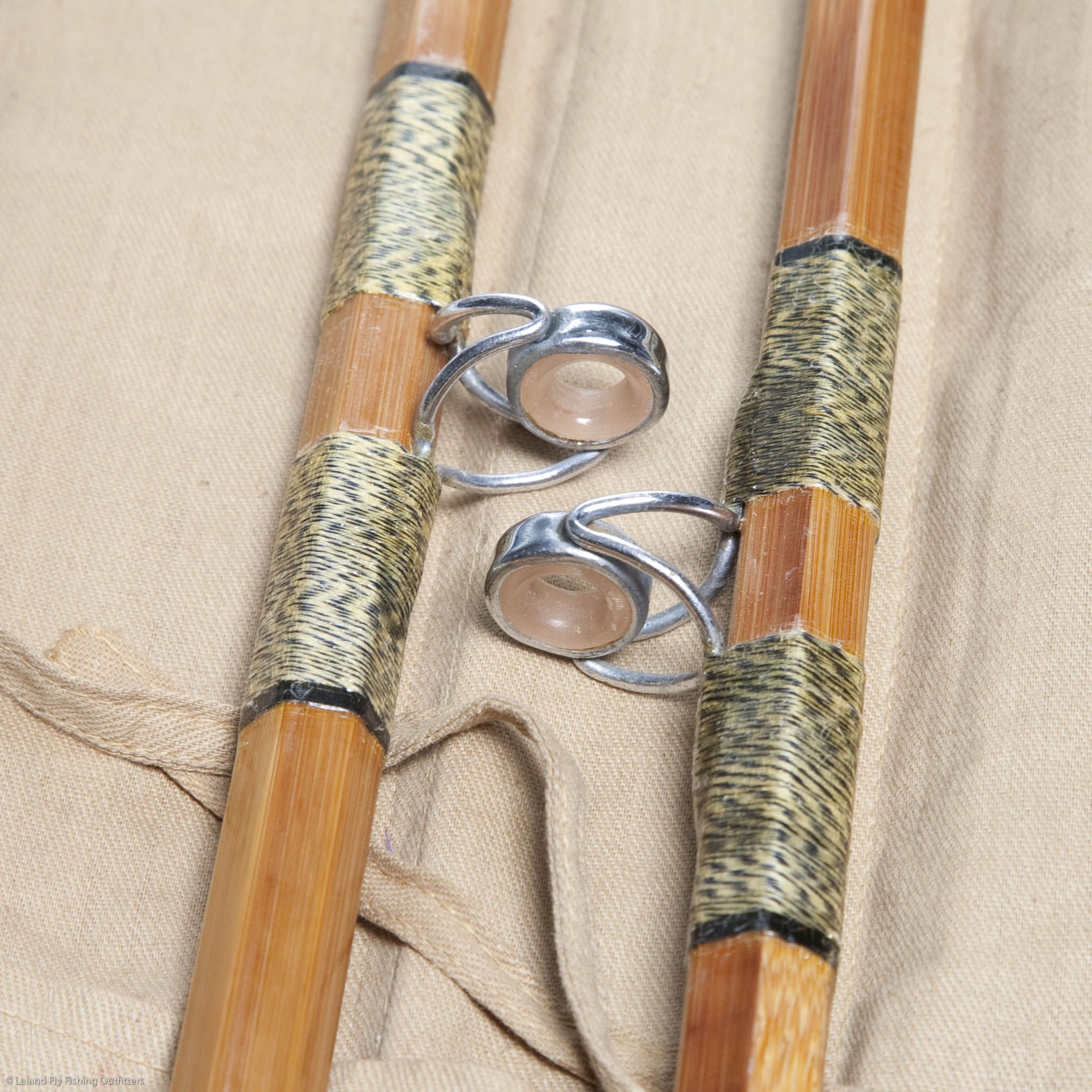 Kiraku Co Vintage Bamboo 6 9 Fishing Rod Leland Upgrade