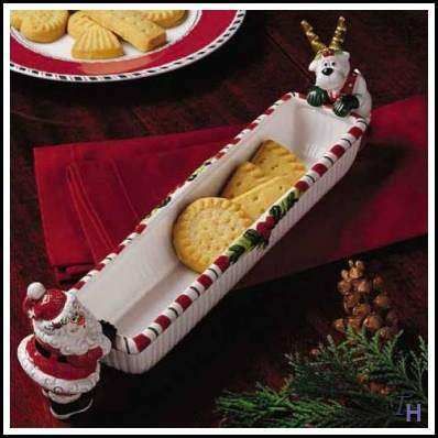 Fitz and Floyd Yuletide Holiday Cracker Cradle New Box