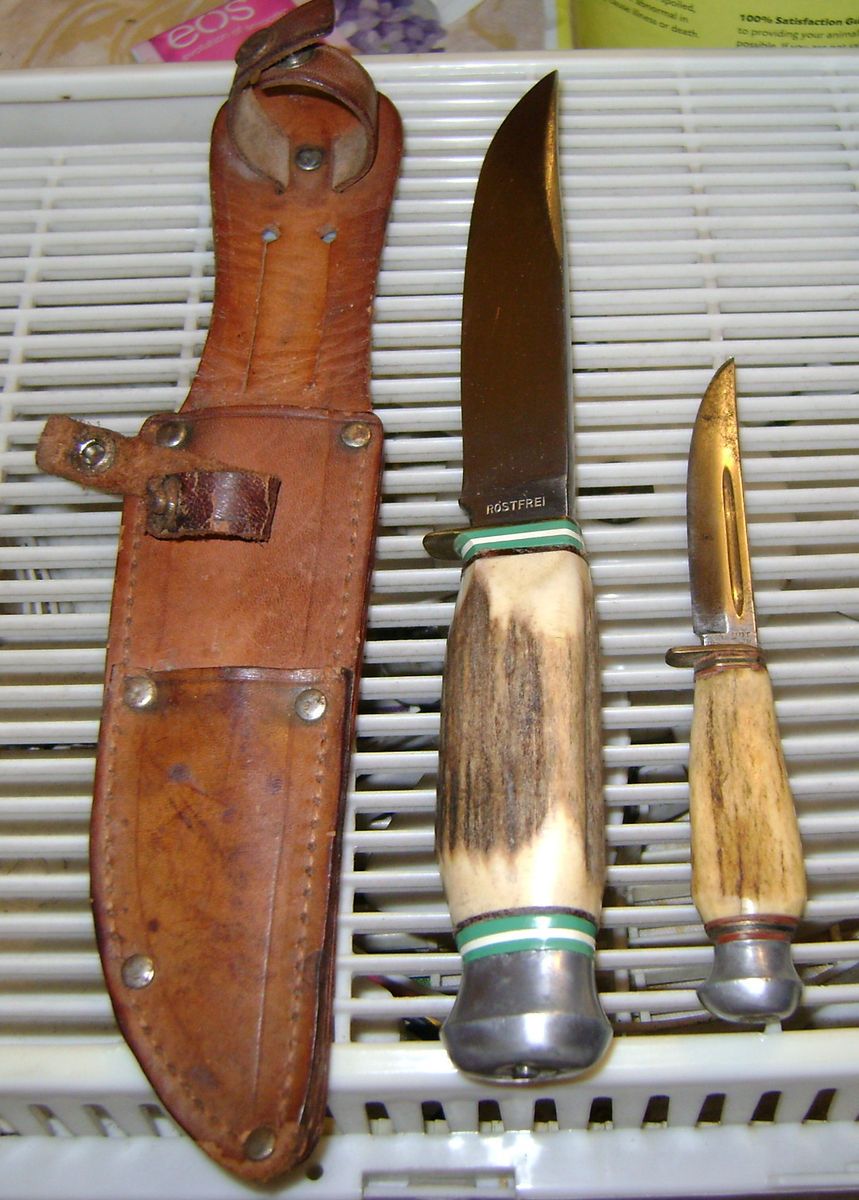 PIGGY BACK KNIFE SET SCHMIDT AND ZEIGLER ROSTFREI