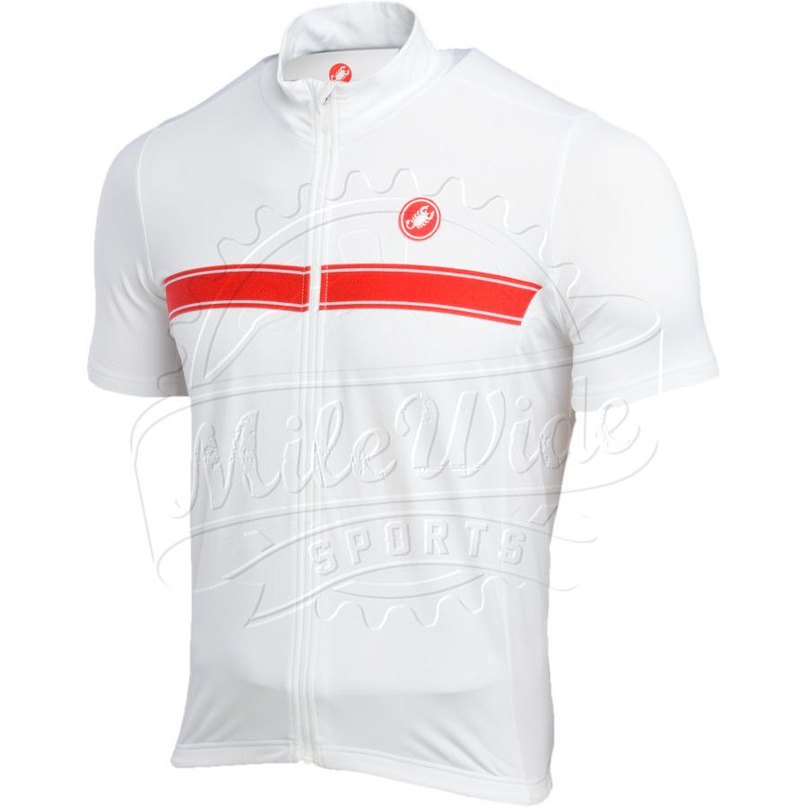 Castelli Fedele Short Sleeve Bicycle Jersey Full Zip Mens w Pockets