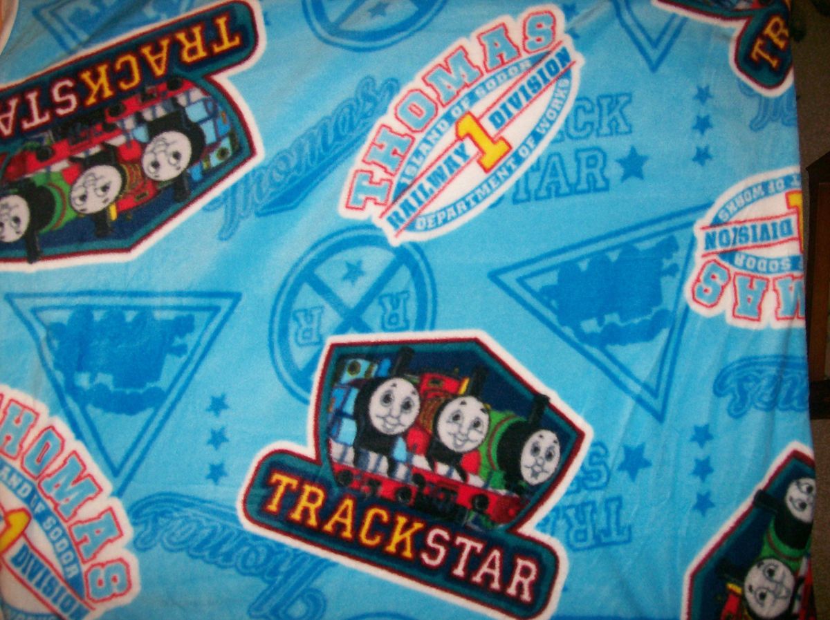  Adorable Thomas The Train Trackstar Fleece Fabric by The Yard