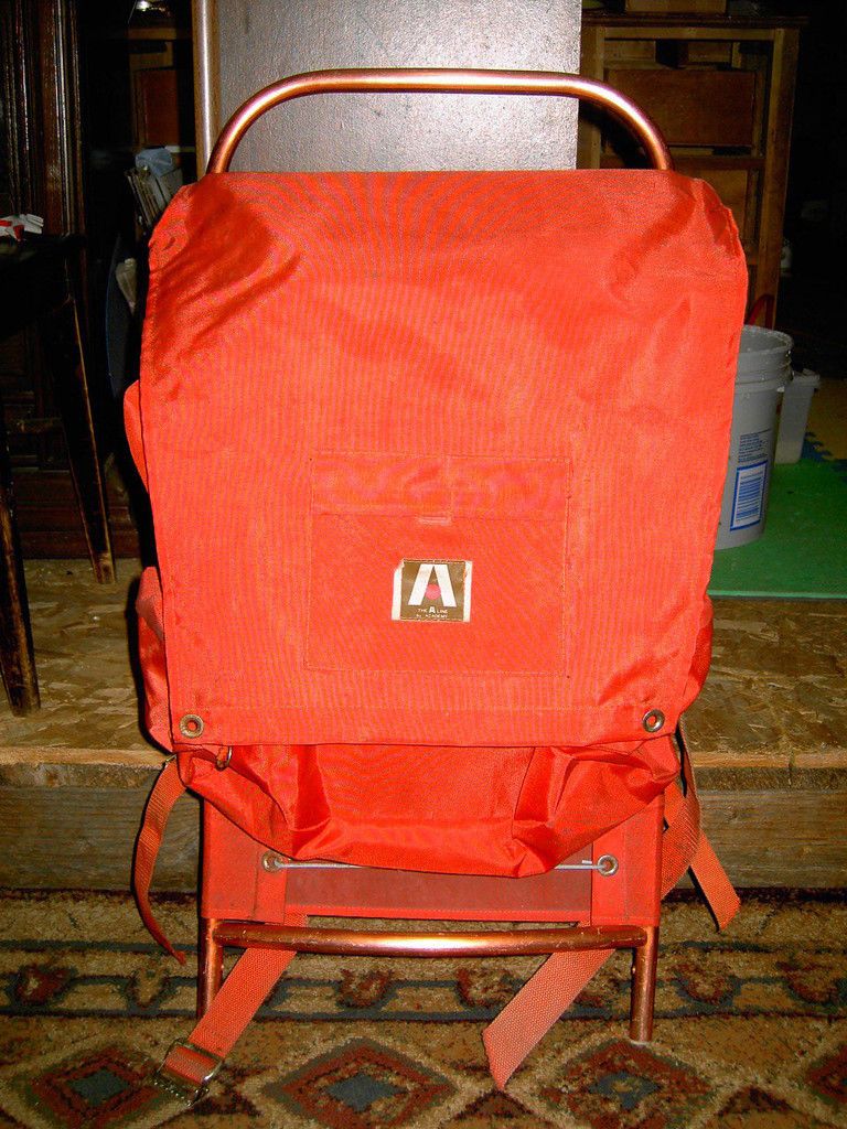 Vintage A Line External Frame Hiking Backpack Academy