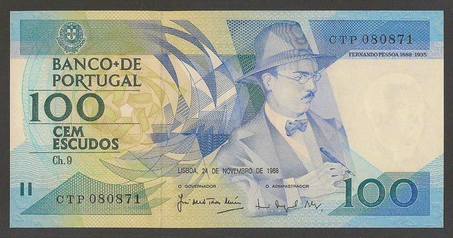 100 escudos fernando pessoa date november 24th 1988