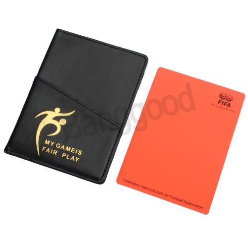  Purse Notecase w Red Card and Yellow Card PU Leather FIFA