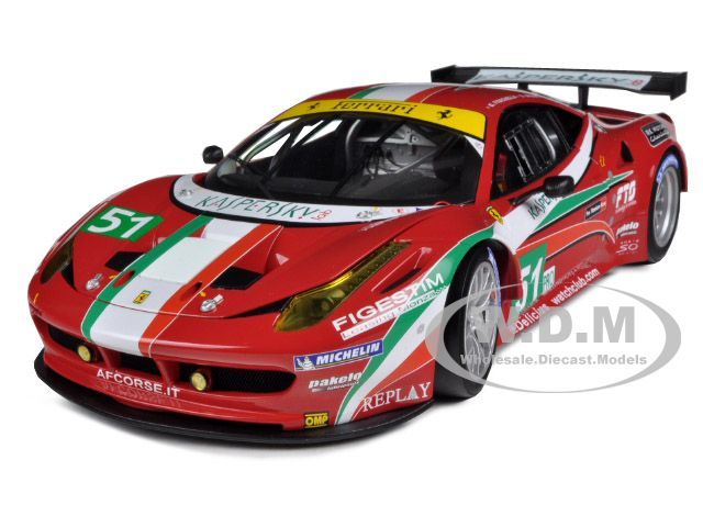 FERRARI 458 ITALIA GT2 24 HOURS OF LE MANS #51 ELITE 1/18 HOTWHEELS