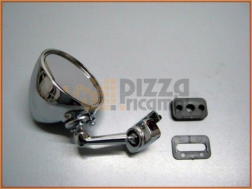  Goccia Cromato Morsetto DX SX Fiat 500 D F L R Mirror Chromed