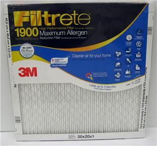 Filtrete Maximum Allergen Reduction 1900 MPR Electrostatic Air Filters