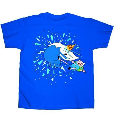 Adventure Time Finn vs Ice King PX T Shirt x Large New