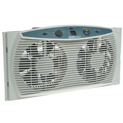 Holmes Window Fan Dual Fan Intake and Exhaust Works Great Keep Cool