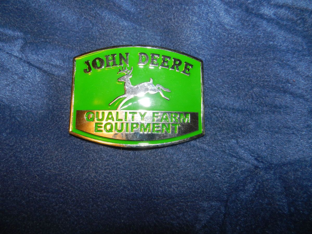 John Deere Quaility Farm Equipment Belt Buckle