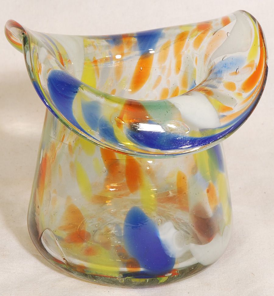 The glass whimsey is in very good condition   some bubble s and