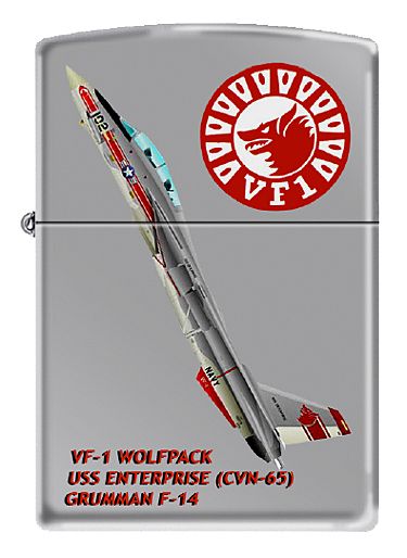 VF 1 Wolfpack Zippo F 14 USS Enterprise PC