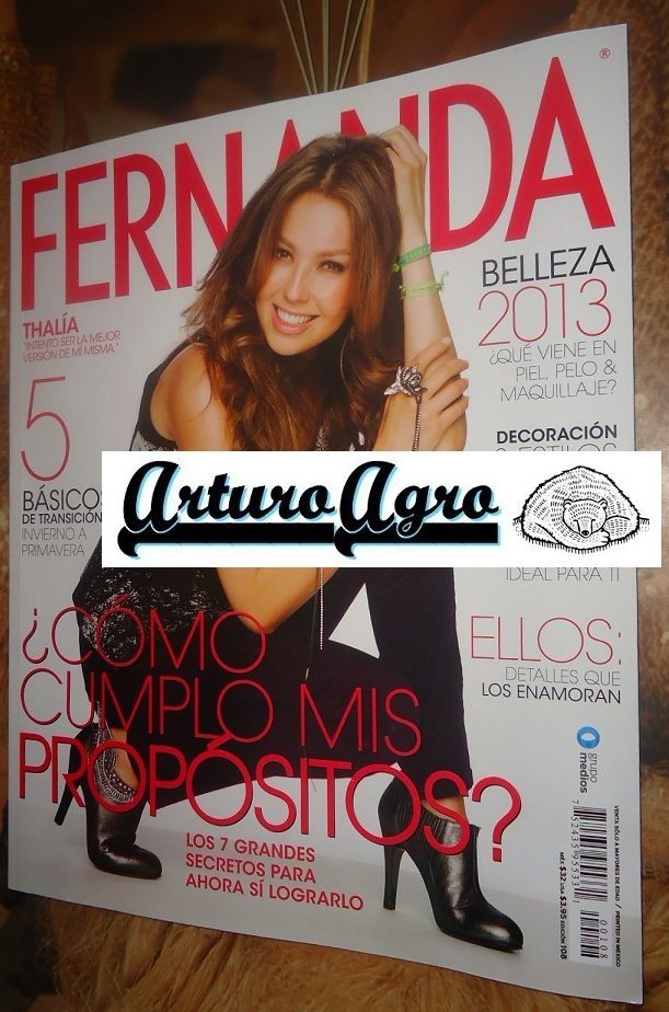 New Thalia Fernanda Mexican Magazine 2013 Mexico Spanish