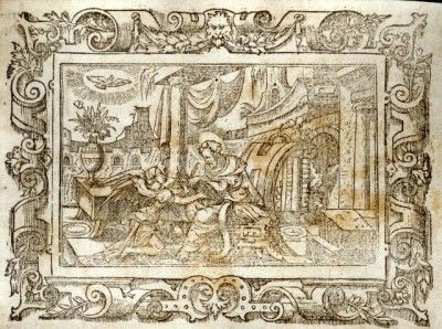 Luthers Bible Engraving 1561 Mathew Writing Gospel