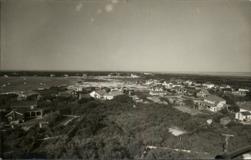 OCRACOKE NC Air View Old Real Photo Postcard