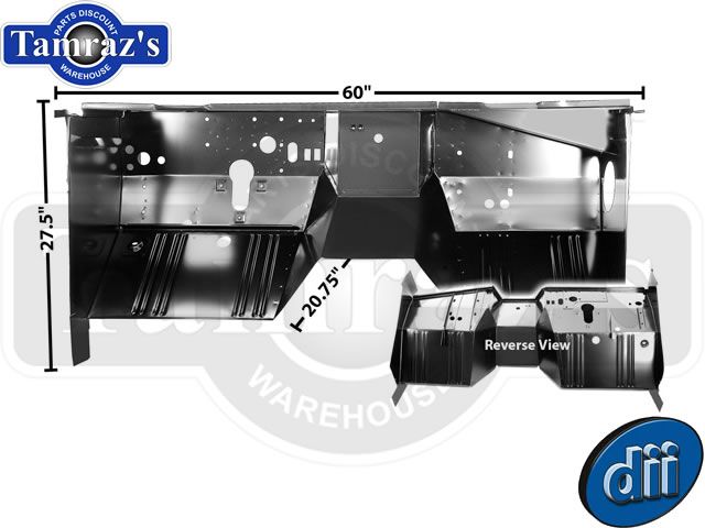 66 77 Bronco Firewall and Cowl Side Panel Assembly