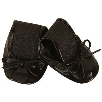 Footzy Rolls Rollable Ballet Flat Shoes M 7 5 8 5 Blk