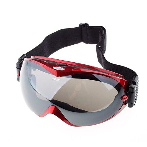  Anti Fog Dual Lens Winter Sport Ski Snowboard Goggles Red Frame