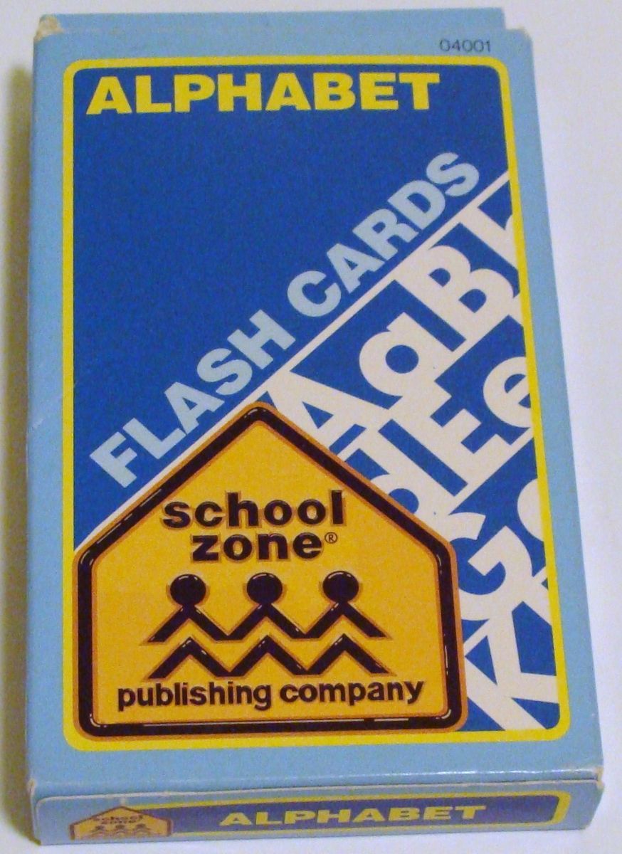 1984 School Zone Publishing  Alphabet Flash Cards