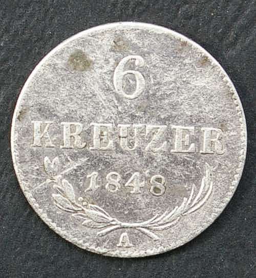 austria franz joseph i 6 kreuzer 1848 silver coin franz joseph i 1848