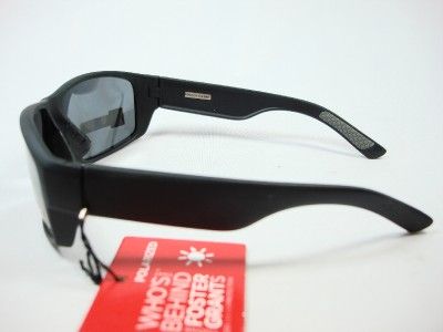 Foster Grant Sports Black Polarized Sunglasses Mirror Lens Bullpen