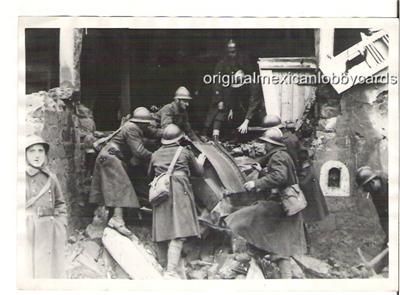 WWII Bomber House in French Village Near Photo 1940S