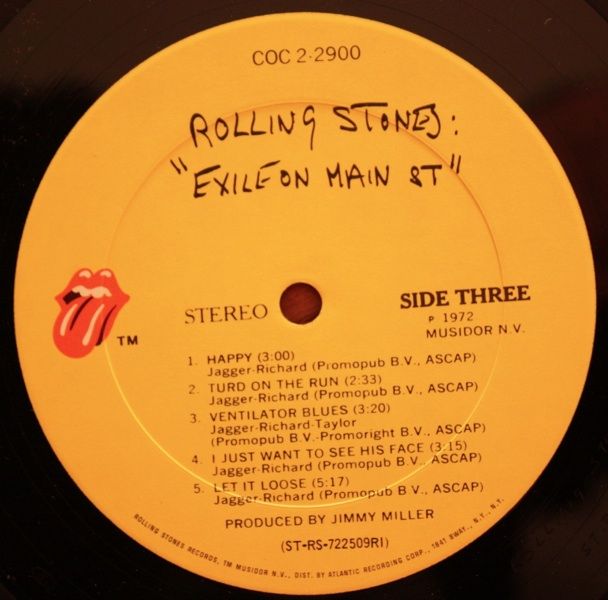 The Rolling Stones Exile on Main Street LP 2xLP Original COC 2 2900 VG