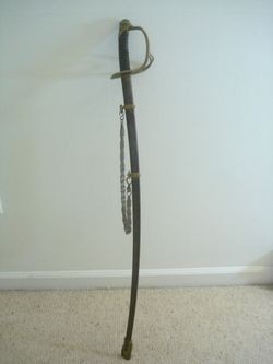 Model 1872 Cavalry Sword w Scabbard Frank de Caro
