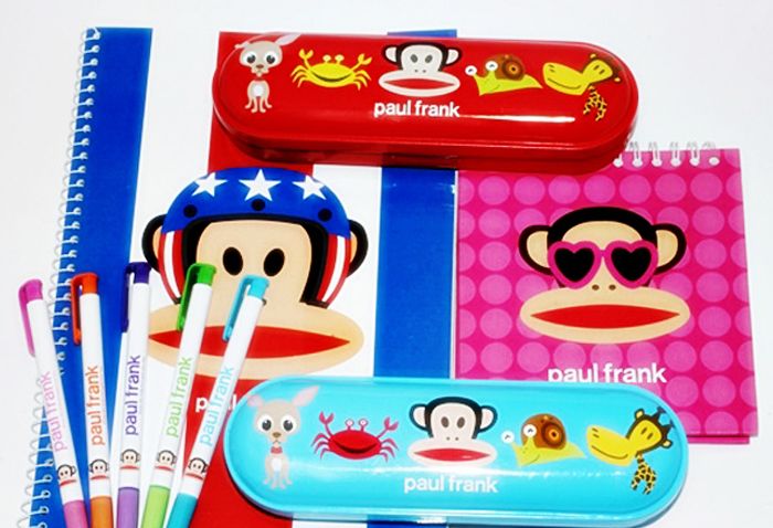 Paul Frank Julius Tin Round Metal Pencil Case Box 1pc School