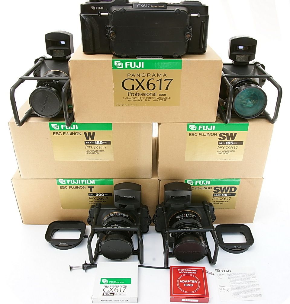 Fuji GX617 GX 617 Panoramic Camera with 4 Lenses