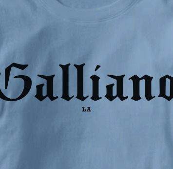 Galliano Louisiana La Sabbath Souvenir T Shirt 2XL Blue